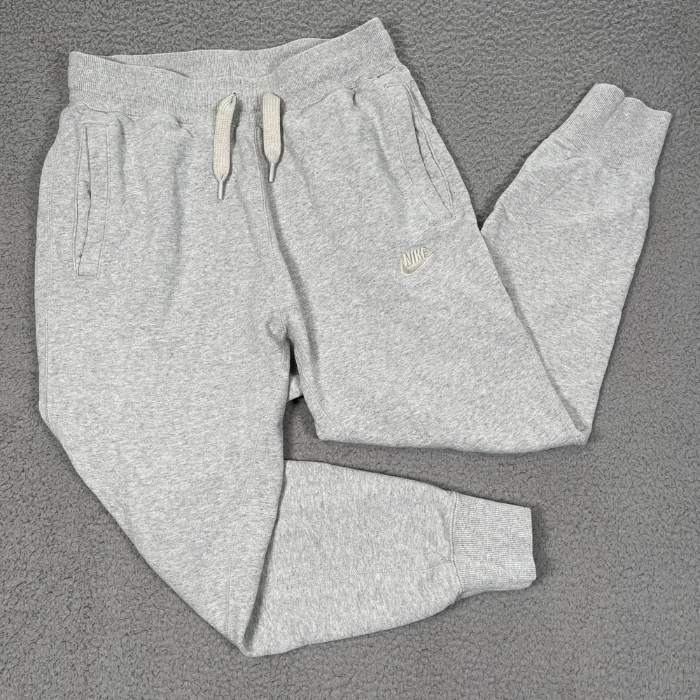 Nike Tech Fleece Joggers Mens S Gray Sweatpants Running Pants Drawstring Terry